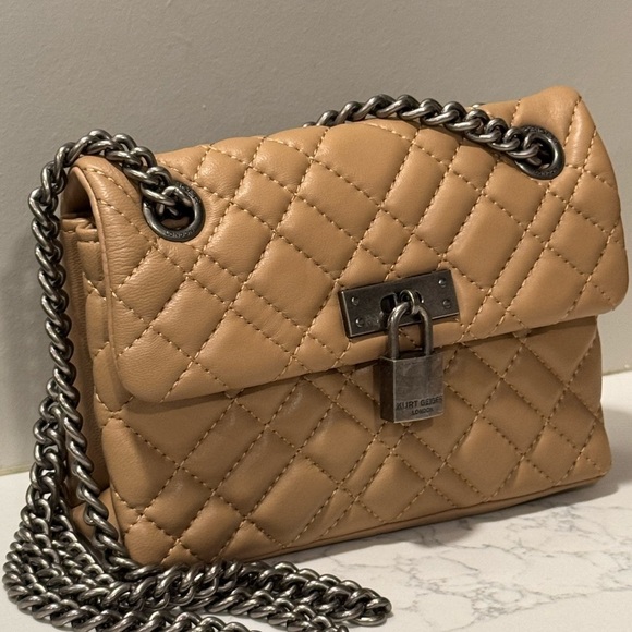Kurt Geiger Handbags - Kurt Geiger London Mini Brixton Lock Leather Bag